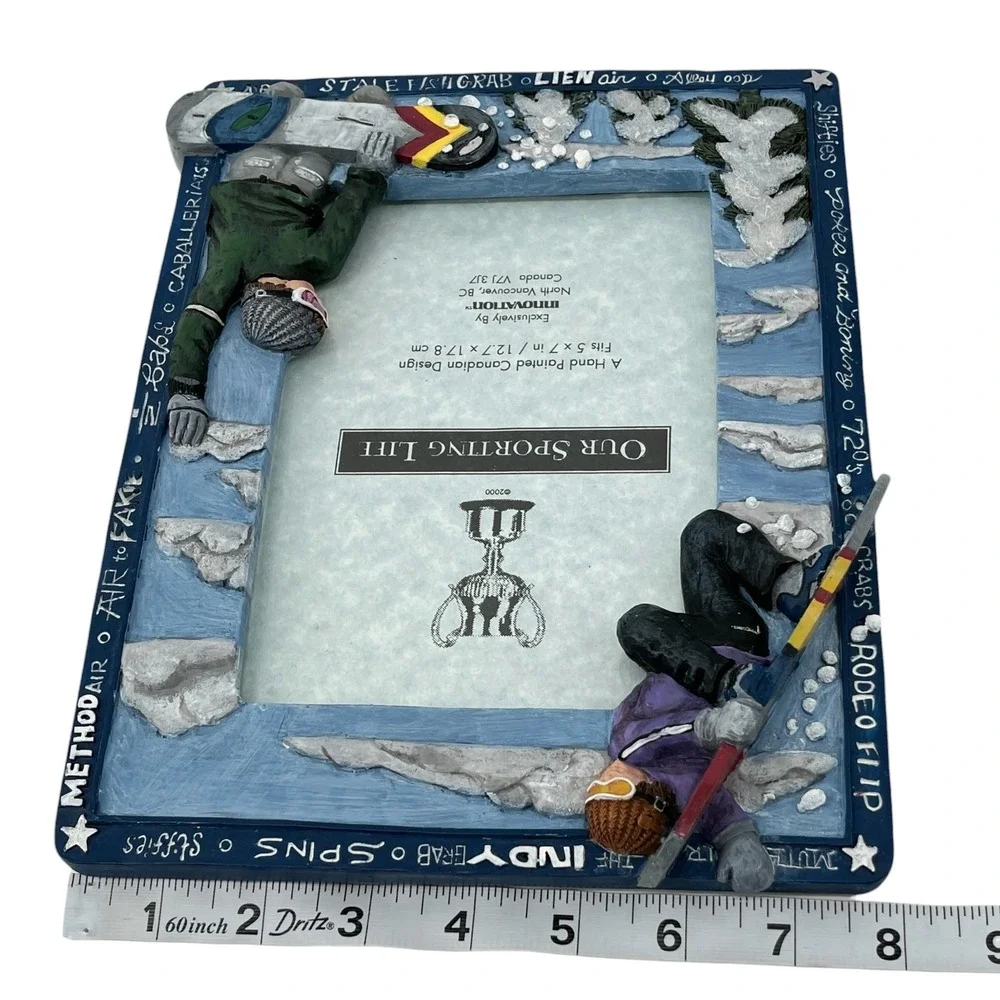 Innovation Our Sporting Life Snowboarder Photo Frame 5x7 Hand Painted 270229